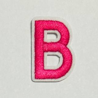 Patch it! | Design 111 | Letter: B | iron-on | 4x2,2 cm | bright pink