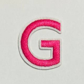 Patch it! | Design 111 | Letter: G | iron-on | 4x3,2 cm | bright pink