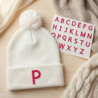 Patch it! | Design 111 | Letters | iron-on | ca. 4x3cm | bright pink