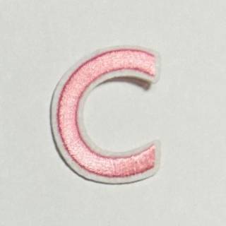Patch it! | Design 112 | Letter: C | iron-on | 4x3 cm | pink