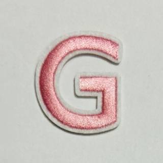 Patch it! | Design 112 | Letter: G | iron-on | 4x3,2 cm | pink