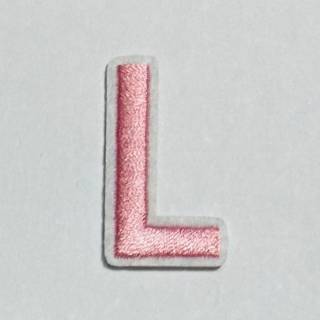 Patch it! | Design 112 | Letter: L | iron-on | 4x2,2 cm | pink