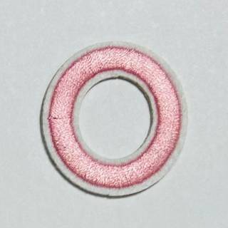 Patch it! | Design 112 | Letter: O | iron-on | 4x3,6 cm | pink