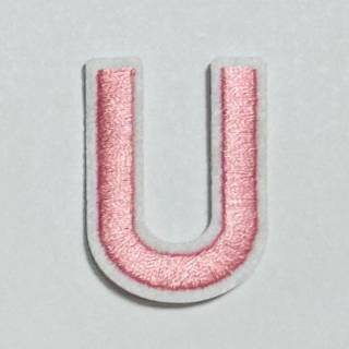 Patch it! | Design 112 | Letter: U | iron-on | 4x3 cm | pink