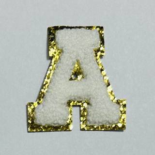 Patch it! | Design 113 | Letter: A | stick-on | 6x5,5 cm | white