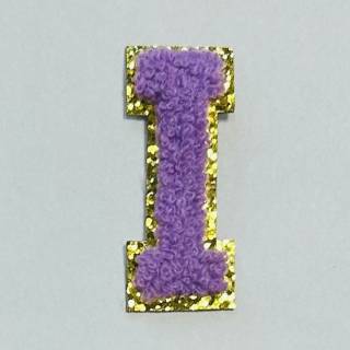 Patch it! | Design 114 | Buchstabe: I | aufklebbar | 6x2,5 cm | violett