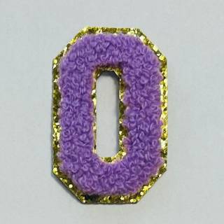 Patch it! | Design 114 | Buchstabe: O | aufklebbar | 6x4 cm | violett