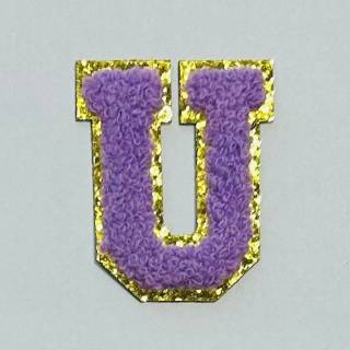 Patch it! | Design 114 | Letter: U | stick-on | 6x4,8 cm | violet