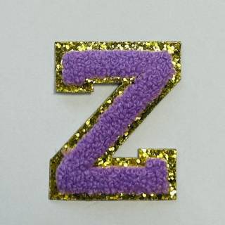 Patch it! | Design 114 | Letter: Z | iron-on | 6x4,7 cm | violet
