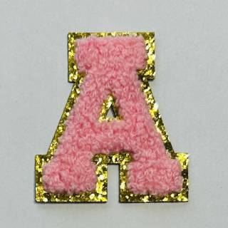 Patch it! | Design 115 | Letter: A | stick-on | 6x5,5 cm | pink