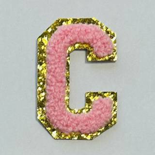 Patch it! | Design 115 | Letter: C | stick-on | 6x3,8 cm | pink