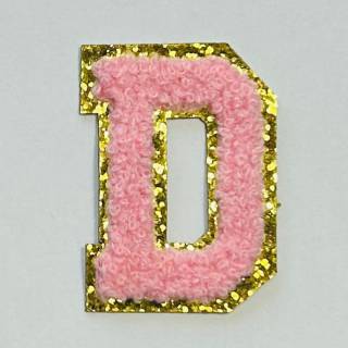 Patch it! | Design 115 | Letter: D | stick-on | 6x4,3 cm | pink