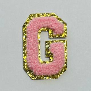Patch it! | Design 115 | Letter: G | stick-on | 6x4 cm | pink