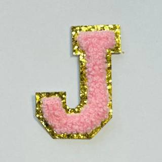 Patch it! | Design 115 | Letter: J | stick-on | 6x4,5 cm | pink