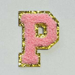 Patch it! | Design 115 | Letter: P | stick-on | 6x4,3 cm | pink