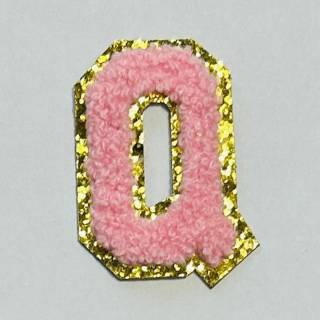 Patch it! | Design 115 | Letter: Q | stick-on | 6x4,1 cm | pink
