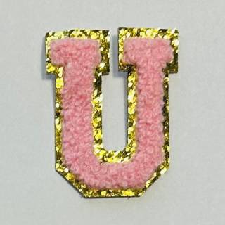 Patch it! | Design 115 | Letter: U | stick-on | 6x4,8 cm | pink