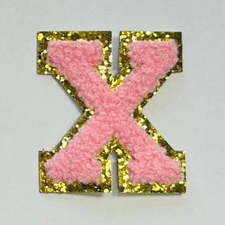 Patch it! | Design 115 | Letter: X | stick-on | 6x5,3 cm | pink