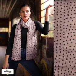 Playful Dots (Musselin flat) - ECO - Soft Mocha