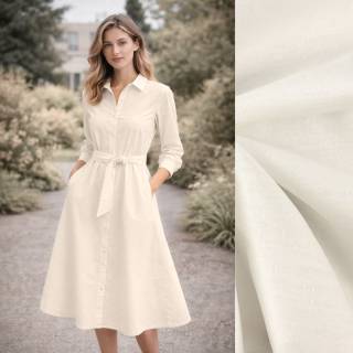 Popeline Uni - ECO - ecru