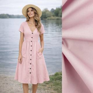 Popeline Uni - ECO - pink