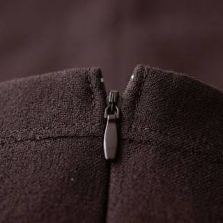 Reißverschluss | nicht teilbar | nahtverdeckt | 3mm Spirale | braun