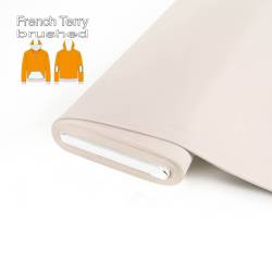 REMNANTS | 100 cm | Organic French Terry brushed - GOTS ecru