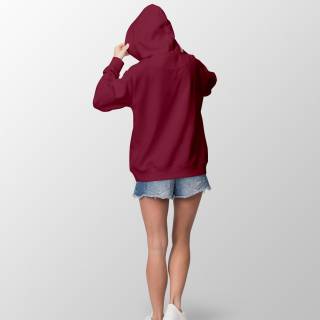 RESTSTÜCK | 100 cm | Bio French Terry - GOTS - bordeaux