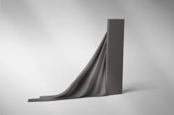 REMNANTS | 100 cm | Organic French Terry - GOTS - dark-grey