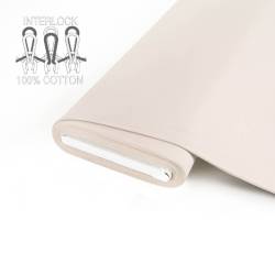 RESTSTÜCK | 100 cm | Bio Jersey (Interlock) - GOTS - ecru