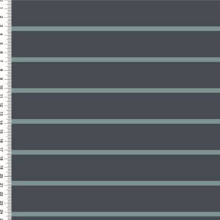 REMNANTS | 100 cm | Organic Jersey-Stripes (30/5mm) - GOTS - jeansblue