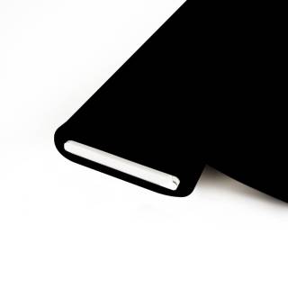 REMNANTS | 120 cm | Organic Interlock-Jersey - GOTS - black