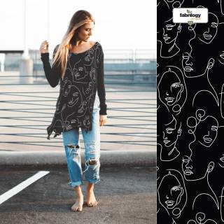 RESTSTÜCK | 130 cm | Faces (TENCEL®)