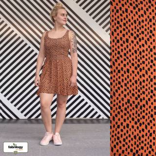 REMNANTS | 150 cm | Rusty Wild Dots (Double Gauze flat) - ECO