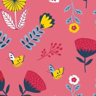 RESTSTÜCK | 170 cm | Vogel - GOTS - pink