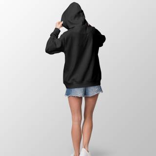 REMNANTS | 180 cm | Organic French Terry - GOTS - black