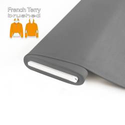 REMNANTS | 60 cm | Organic French Terry brushed - GOTS grey