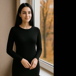 RESTSTÜCK | 70 cm | Bio Jersey (Interlock) - GOTS - schwarz