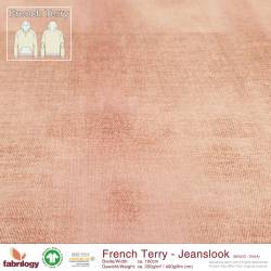 RESTSTÜCK | 70 cm | Jeanslook (French Terry) - GOTS - puder