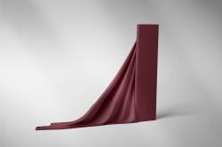 REMNANTS | 80 cm | Organic French Terry - GOTS - dark-bordeaux