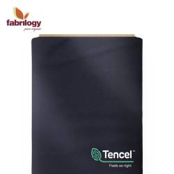 RESTSTÜCK | 80 cm | French Terry uni mit TENCEL™ LYOCELL - navy