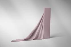 REMNANTS | 90 cm | Organic French uni - GOTS - antique-pink