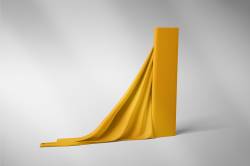 REMNANTS | 90 cm | Organic French Terry - GOTS - mustard