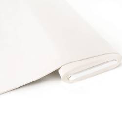 REMNANTS | 90 cm | Organic Single-Piqué - GOTS - white