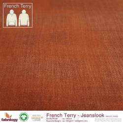 RESTSTÜCK | 90 cm | REMNANTS | 90 cm | Jeanslook (French Terry) - GOTS - patina