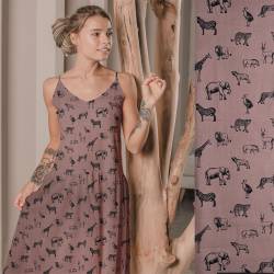 Savannah Sketches (Popeline) - ECO - mauve