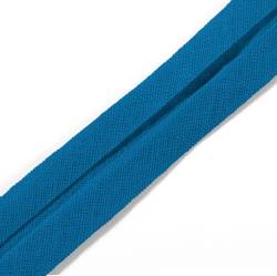 Bias binding, cotton, 40/20mm, jeans-blue, 30m