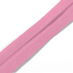 Bias binding, cotton, 40/20mm, rose, 30m
