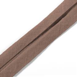 Bias binding, cotton, 40/20mm, sand, 30m