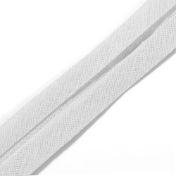 Bias tape cotton 40/20 mm white